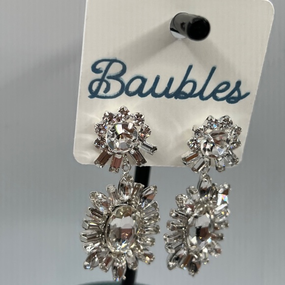 Baubles Chandelier Austrian Crystal Silver Earrings $12 EA or Bundle 3/$20 - Picture 4 of 11